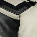 BALENCIAGA Navy Cabas S Hand Bag Canvas Black White 339933 Auth ep12080-12