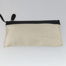 BALENCIAGA Navy Cabas S Hand Bag Canvas Black White 339933 Auth ep12080-19