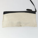 BALENCIAGA Navy Cabas S Hand Bag Canvas Black White 339933 Auth ep12080-20