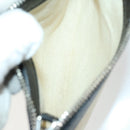 BALENCIAGA Navy Cabas S Hand Bag Canvas Black White 339933 Auth ep12080-21