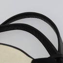 BALENCIAGA Navy Cabas S Hand Bag Canvas Black White 339933 Auth ep12080-8