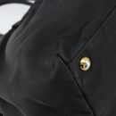PRADA Hand Bag Nylon Black Gold Auth ep12082-9