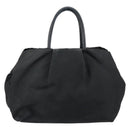 PRADA Hand Bag Nylon Black Gold Auth ep12082-2