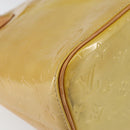 LOUIS VUITTON Monogram Vernis Houston Hand Bag Beige M91004 LV Auth ep12084-15