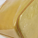 LOUIS VUITTON Monogram Vernis Houston Hand Bag Beige M91004 LV Auth ep12084-17