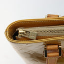 LOUIS VUITTON Monogram Vernis Houston Hand Bag Beige M91004 LV Auth ep12084-19