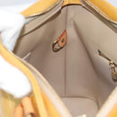 LOUIS VUITTON Monogram Vernis Houston Hand Bag Beige M91004 LV Auth ep12084-22