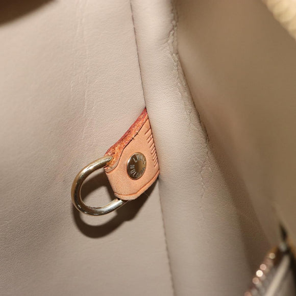 LOUIS VUITTON Monogram Vernis Houston Hand Bag Beige M91004 LV Auth ep12084