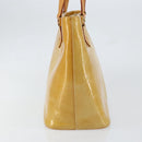 LOUIS VUITTON Monogram Vernis Houston Hand Bag Beige M91004 LV Auth ep12084-3