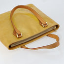 LOUIS VUITTON Monogram Vernis Houston Hand Bag Beige M91004 LV Auth ep12084-6
