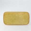 LOUIS VUITTON Monogram Vernis Houston Hand Bag Beige M91004 LV Auth ep12084-5