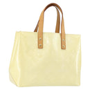 LOUIS VUITTON Monogram Vernis Reade PM Hand Bag Perle M91336 LV Auth ep12085-1