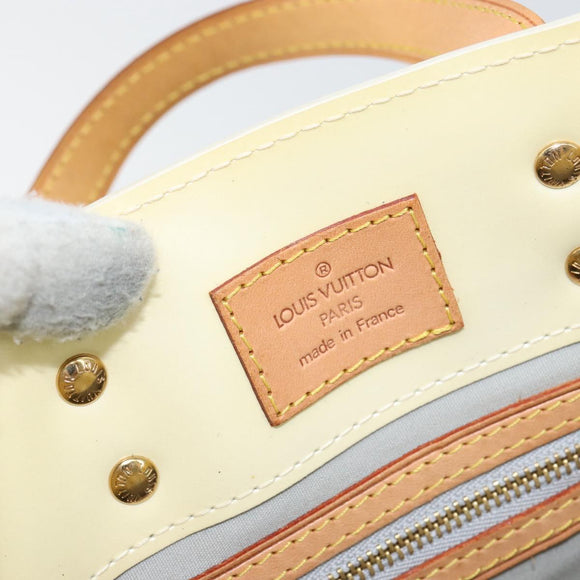 LOUIS VUITTON Monogram Vernis Reade PM Hand Bag Perle M91336 LV Auth ep12085