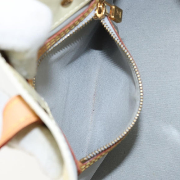 LOUIS VUITTON Monogram Vernis Reade PM Hand Bag Perle M91336 LV Auth ep12085