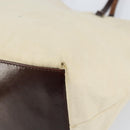 FENDI Hand Bag Canvas Ivory Auth ep12091-15