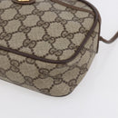 GUCCI GG Supreme Shoulder Bag PVC Beige Gold 116 02 607 Auth ep12092-14