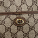GUCCI GG Supreme Shoulder Bag PVC Beige Gold 116 02 607 Auth ep12092-18