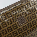 FENDI Zucchino Canvas Clutch Bag Beige Auth ep12093-8