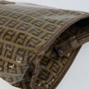 FENDI Zucchino Canvas Clutch Bag Beige Auth ep12093-7