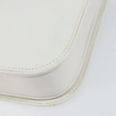 GUCCI Hand Bag Leather White Gold Auth ep12094-9