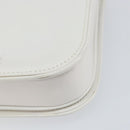 GUCCI Hand Bag Leather White Gold Auth ep12094-15