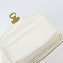 GUCCI Hand Bag Leather White Gold Auth ep12094-10
