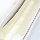 GUCCI Hand Bag Leather White Gold Auth ep12094-11