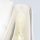 GUCCI Hand Bag Leather White Gold Auth ep12094-19