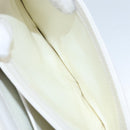 GUCCI Hand Bag Leather White Gold Auth ep12094-22