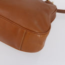 GUCCI Bamboo Shoulder Bag Leather 2way Brown Gold 001 2852 1577 0 Auth ep12095-12