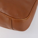 GUCCI Bamboo Shoulder Bag Leather 2way Brown Gold 001 2852 1577 0 Auth ep12095-14