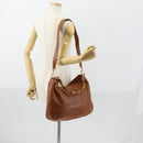 GUCCI Bamboo Shoulder Bag Leather 2way Brown Gold 001 2852 1577 0 Auth ep12095-23