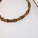 GUCCI Bamboo Shoulder Bag Leather 2way Brown Gold 001 2852 1577 0 Auth ep12095-9