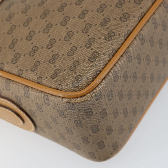 GUCCI Micro GG Supreme Shoulder Bag PVC Beige Gold 001 113 0942 Auth ep12096