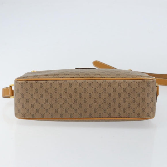 GUCCI Micro GG Supreme Shoulder Bag PVC Beige Gold 001 113 0942 Auth ep12096