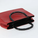 GUCCI Bamboo Hand Bag Leather Red 002 1061 Auth ep12097-6