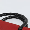 GUCCI Bamboo Hand Bag Leather Red 002 1061 Auth ep12097-8