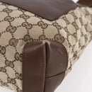 GUCCI GG Canvas Tote Bag Beige Silver 28893 Auth ep12098-9