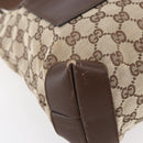 GUCCI GG Canvas Tote Bag Beige Silver 28893 Auth ep12098-14