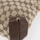 GUCCI GG Canvas Tote Bag Beige Silver 28893 Auth ep12098-15