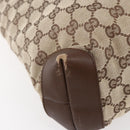 GUCCI GG Canvas Tote Bag Beige Silver 28893 Auth ep12098-16