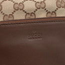 GUCCI GG Canvas Tote Bag Beige Silver 28893 Auth ep12098-17