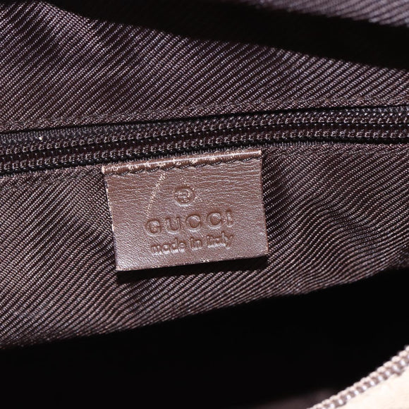 GUCCI GG Canvas Tote Bag Beige Silver 28893 Auth ep12098