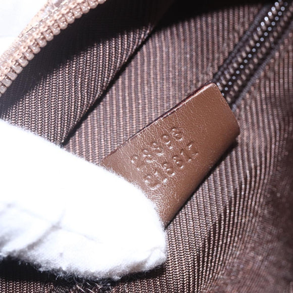 GUCCI GG Canvas Tote Bag Beige Silver 28893 Auth ep12098