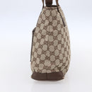 GUCCI GG Canvas Tote Bag Beige Silver 28893 Auth ep12098-4