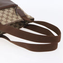 GUCCI GG Canvas Tote Bag Beige Silver 28893 Auth ep12098-7