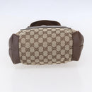 GUCCI GG Canvas Tote Bag Beige Silver 28893 Auth ep12098-5