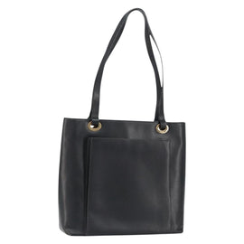 GUCCI Tote Bag Leather Black Gold 002 1817 0336 Auth ep12099