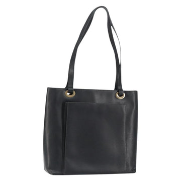 GUCCI Tote Bag Leather Black Gold 002 1817 0336 Auth ep12099