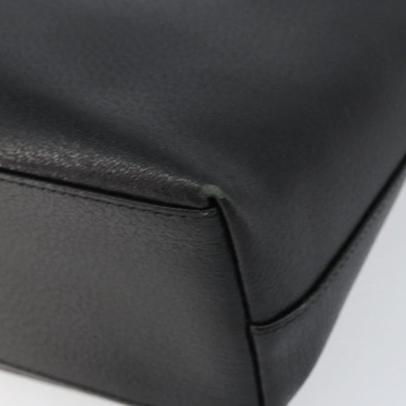 GUCCI Tote Bag Leather Black Gold 002 1817 0336 Auth ep12099